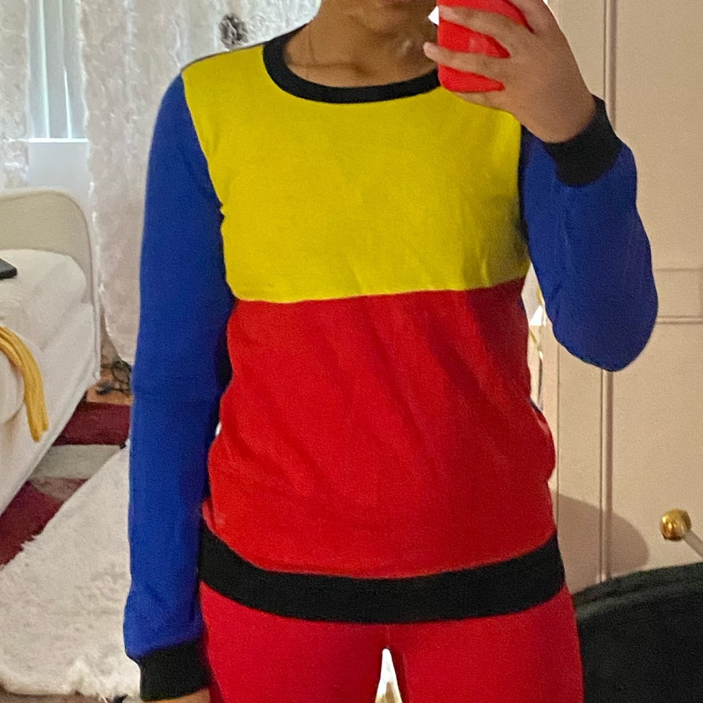 Primary colors sweater
